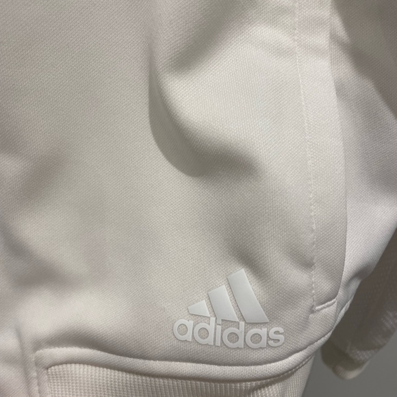 Classic all white Adidas track jacket - Picture 2 of 3